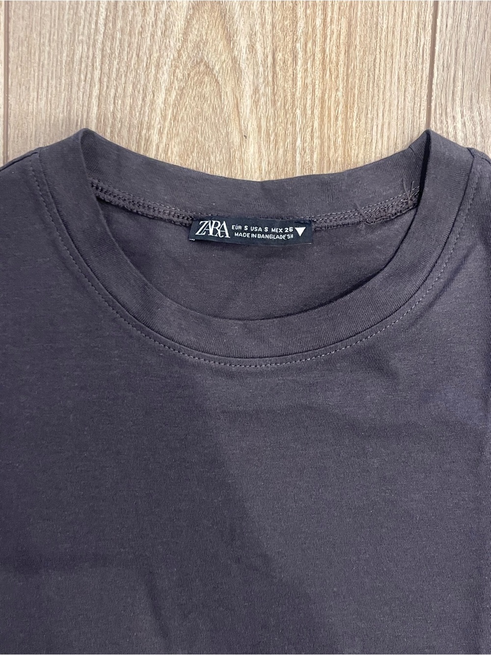 Zara Charcoal Grey T-Shirt - Picture 2 of 4